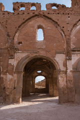 Fototapeta na wymiar Belchite is a municipality of the province of Zaragoza, Spain. It is known for having been a scene of one of the symbolic battles of the Spanish Civil war, Belchite's battle. 
