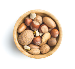 Different types of nuts in the nutshell.