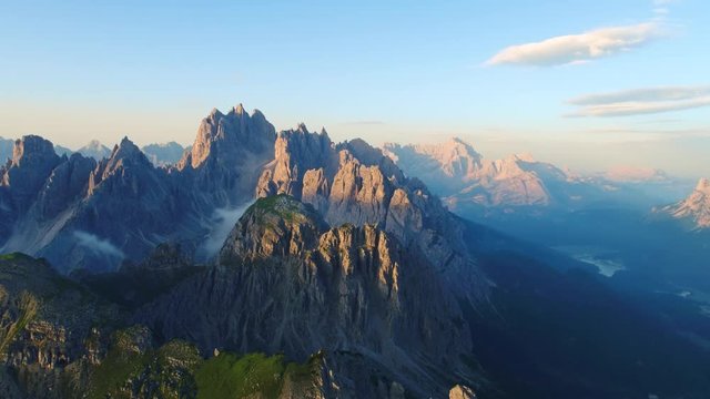 National Nature Park Tre Cime In the Dolomites Alps. Beautiful nature of Italy.