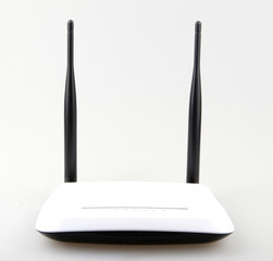 Wireless Router Isolated On White Background