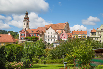 Naklejka premium Altstadt Panorama von Frohnleiten bei Graz in der Steiermark, Österreich