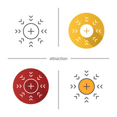 Attraction symbol icon