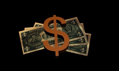 Символ доллара 3д