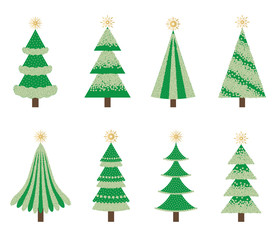 Green Christmas trees