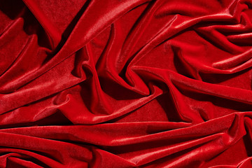 red velvet textile for background or texture