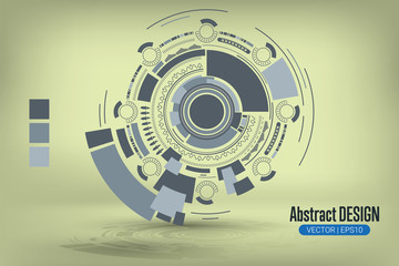 Abstract background with geometric shapes.