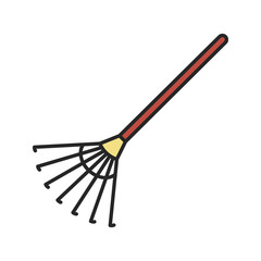 Rake color icon