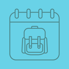 September 1st color linear icon