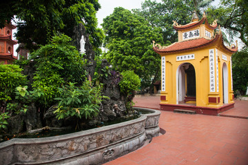 Fototapeta premium pagoda of Tran Quoc temple in Hanoi, Vietnam