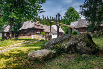 Fototapeta na wymiar Old Village in Zuberec