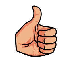  Thumb Up Vector Icon Illustration 