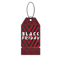 Isolated black friday label on a white background, Vector illustration