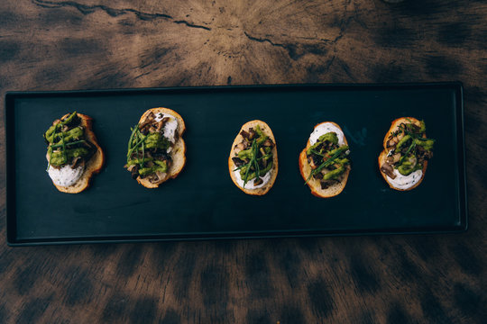 Mushroom Toast Appetizer