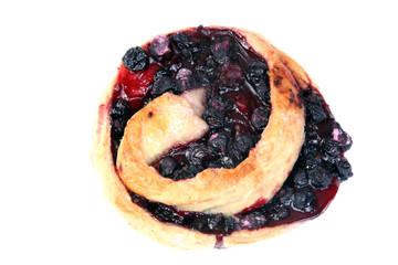 isolated fresh baked served delicious homemade baked cake with sweet currant stuffing 