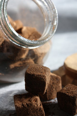 Bank with handmade coffee scrub