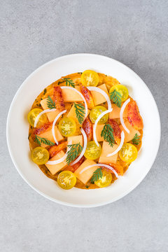 Spring cantaloup salad