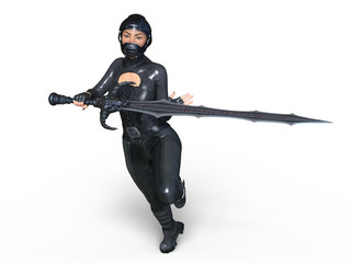 スーパーウーマン剣士