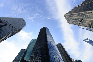 Fototapeta premium Shanghai world financial center skyscrapers