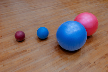 Obraz na płótnie Canvas Exercise balls