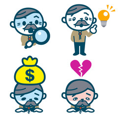 シニア男性のセット