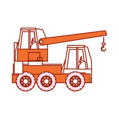 cane truck icon over white background vector illustration