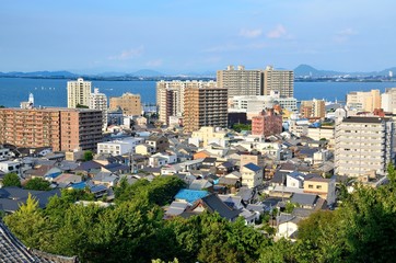 Obraz premium 滋賀 三井寺からの眺め 大津市風景