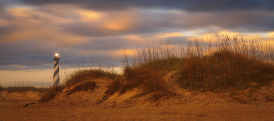 Cape Hatteras lighthouse at sunrise