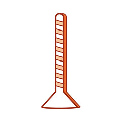 safety pole icon over white background vector illustration