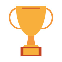 trophy cup icon image vector illustration design 