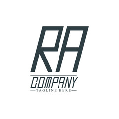 Initial Letter RA Design Logo Template