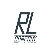 Initial Letter RL Design Logo Template