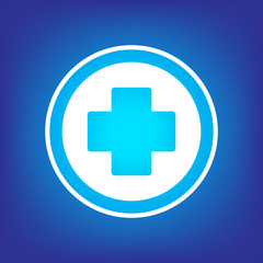 Medical sign icon.