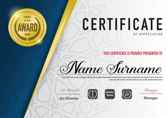 Certificate template luxury and diploma style,vector illustration.