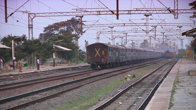 Indian railways passenger train 