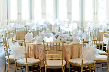 wedding chair decoration / table food