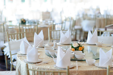 wedding chair decoration / table food