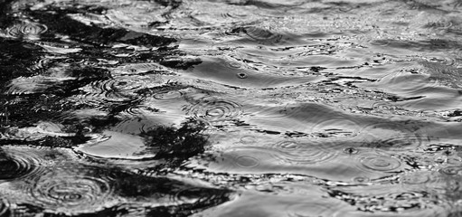 dark water / black background