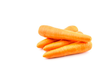 Carrot isolated on the white background .