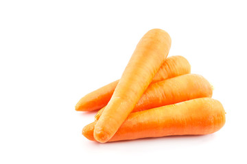 Carrot isolated on the white background .