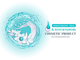 Milk and flowers extract