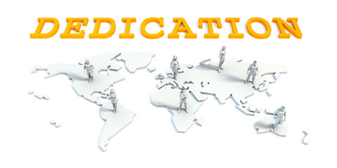 Obraz premium Dedication Concept with Business Team