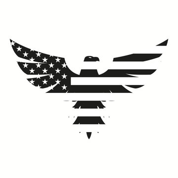 American Eagle in black for web design