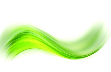 Awesome green watercolor waves background.