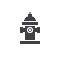Hydrant icon vector, filled flat sign, solid pictogram isolated on white. Symbol, logo illustration.