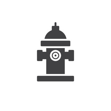 Hydrant icon vector, filled flat sign, solid pictogram isolated on white. Symbol, logo illustration.