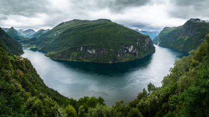 Norwegen Geiranger Fjord Landschaft