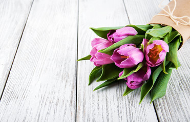 Fototapeta na wymiar bouquet of tulips