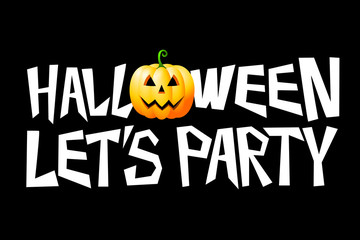 Halloween card - let's party