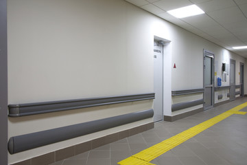 Long corridor in hospital