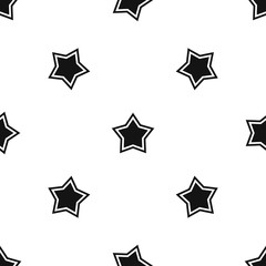 Star pattern seamless black